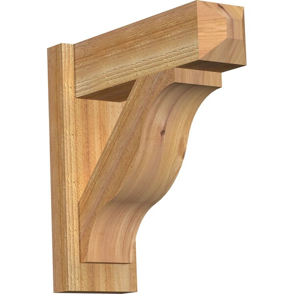 Ekena Millwork Funston Rough Sawn Craftsman Outlooker, Western Red Cedar, 6"W x 18"D x 18"H OUT06X18X18FST04RWR - main